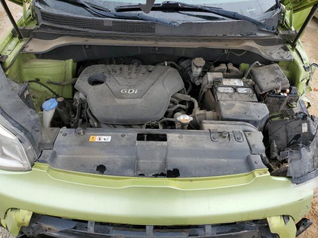 KNDJN2A20E7742138 - 2014 KIA SOUL GREEN photo 11