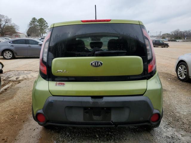 KNDJN2A20E7742138 - 2014 KIA SOUL GREEN photo 6