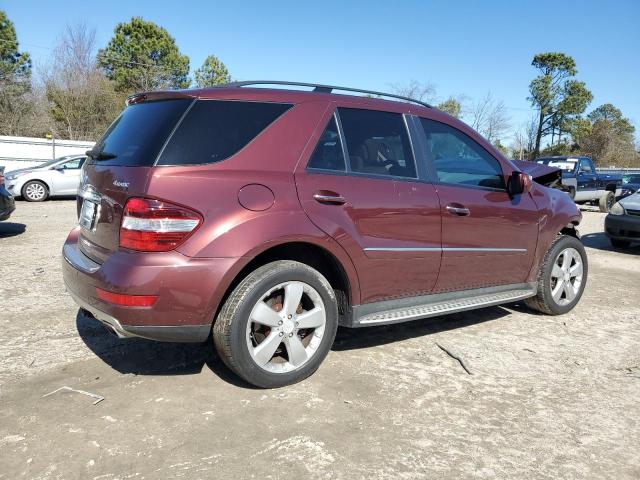 4JGBB86E89A515657 - 2009 MERCEDES-BENZ ML 350 BURGUNDY photo 3