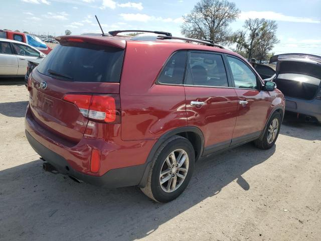 5XYKT4A66EG499429 - 2014 KIA SORENTO LX RED photo 3