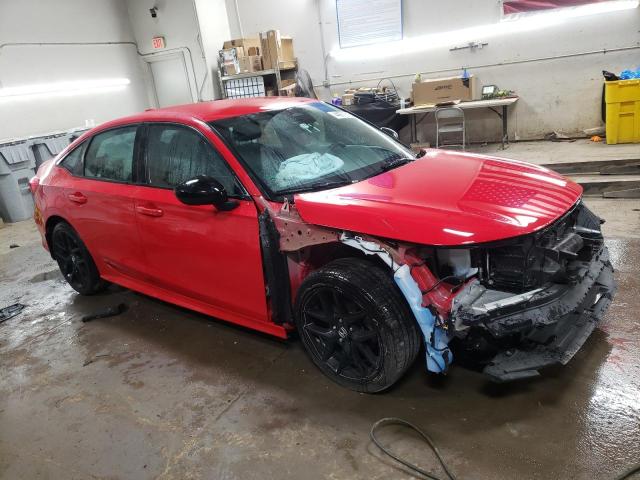 2HGFE2F58NH547158 - 2022 HONDA CIVIC SPORT 红色 照片 4