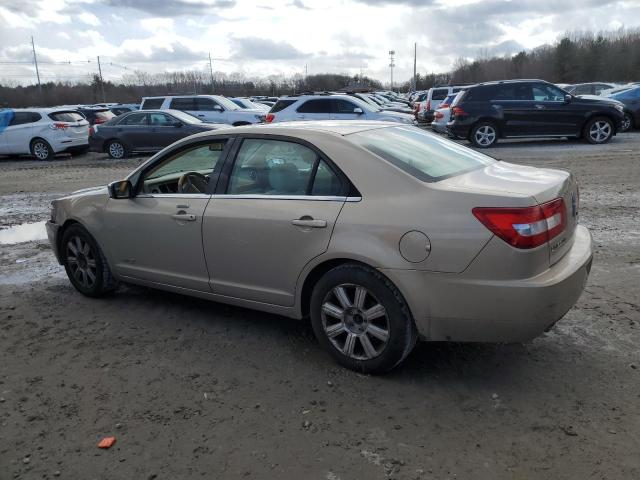 3LNHM28TX7R625481 - 2007 LINCOLN MKZ BEIGE photo 2