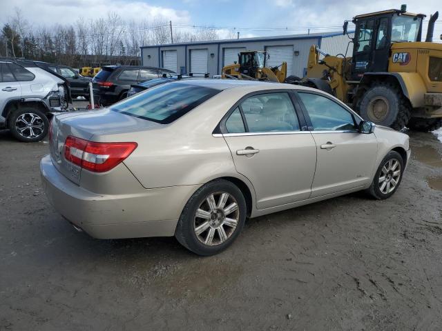 3LNHM28TX7R625481 - 2007 LINCOLN MKZ BEIGE photo 3