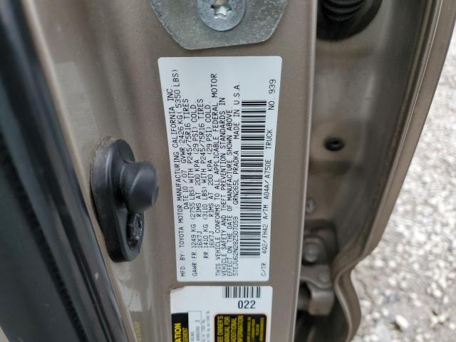 5TEJU62N28Z507059 - 2008 TOYOTA TACOMA DOUBLE CAB PRERUNNER GOLD photo 12