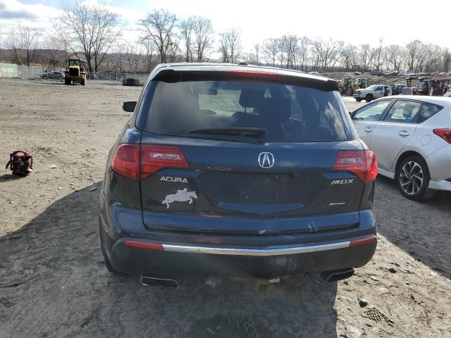 2HNYD2H23BH550861 - 2011 ACURA MDX BLUE photo 6