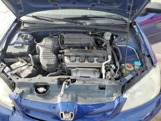 2HGES16345H506703 - 2005 HONDA CIVIC DX VP BLUE photo 11