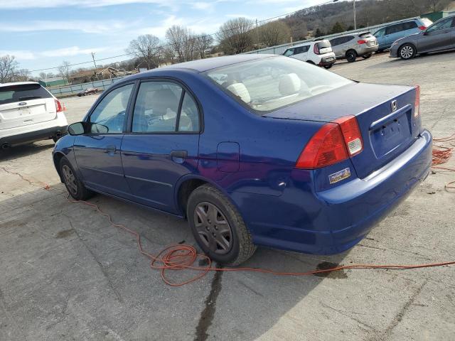 2HGES16345H506703 - 2005 HONDA CIVIC DX VP Mavi foto 2