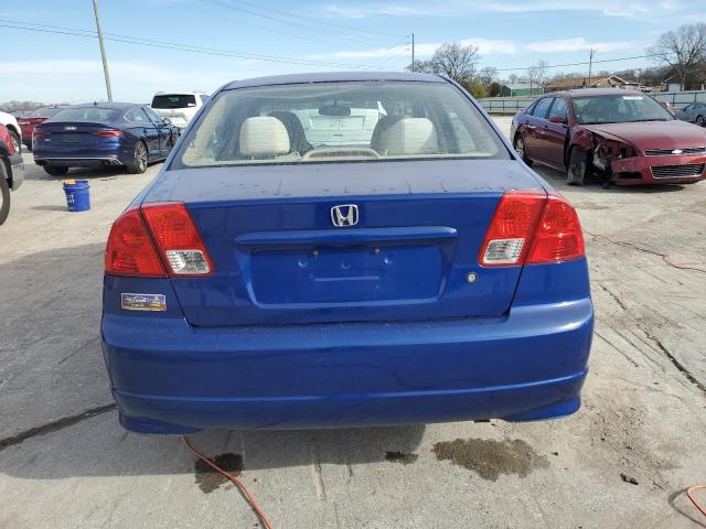 2HGES16345H506703 - 2005 HONDA CIVIC DX VP Mavi foto 6