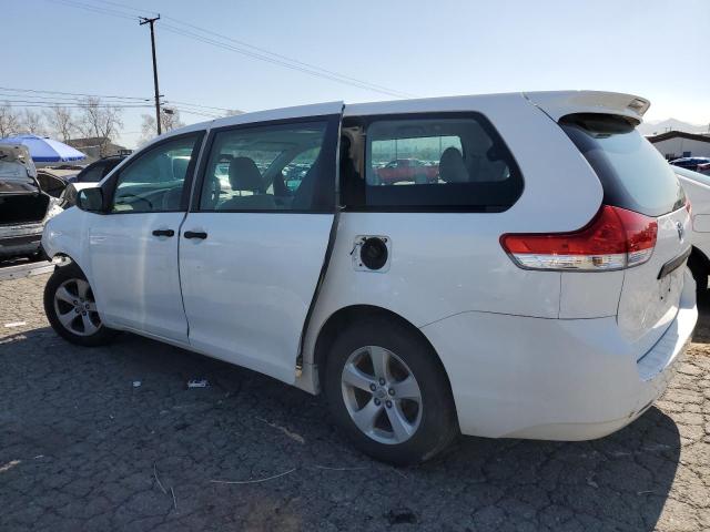 5TDKA3DC4CS012522 - 2012 TOYOTA SIENNA BASE WHITE photo 2