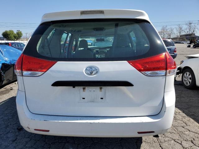 5TDKA3DC4CS012522 - 2012 TOYOTA SIENNA BASE WHITE photo 6