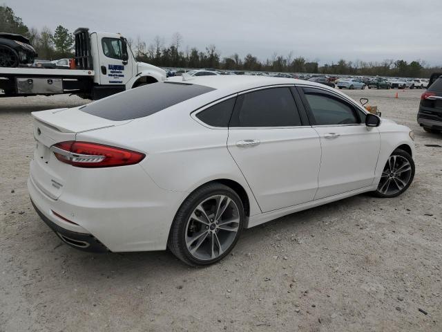 3FA6P0K9XKR231594 - 2019 FORD FUSION TITANIUM WHITE photo 3