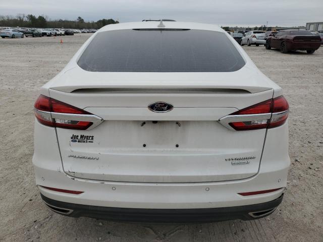 3FA6P0K9XKR231594 - 2019 FORD FUSION TITANIUM WHITE photo 6