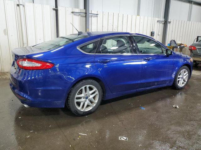 3FA6P0H78GR290821 - 2016 FORD FUSION SE BLUE photo 3