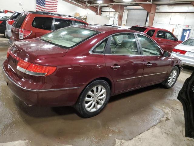 KMHFC46D88A328481 - 2008 HYUNDAI AZERA GLS BURGUNDY photo 3