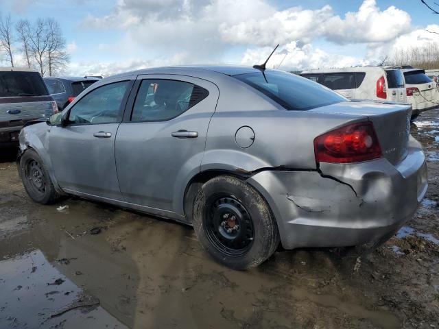 1C3CDZAB9DN532365 - 2013 DODGE AVENGER SE SILVER photo 2