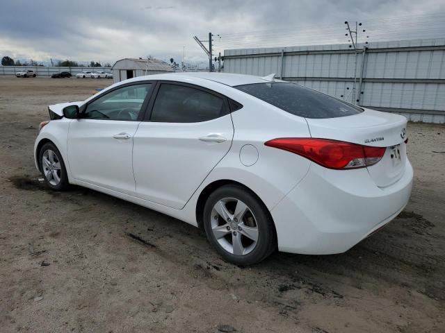 5NPDH4AE8DH376904 - 2013 HYUNDAI ELANTRA GLS WHITE photo 2