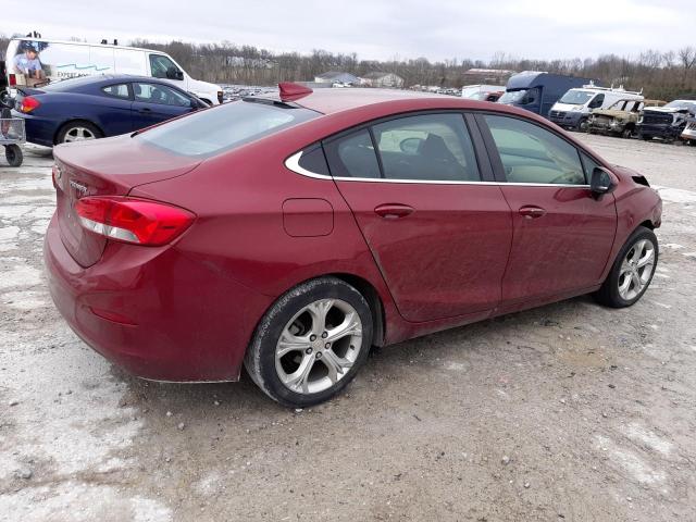 1G1BF5SM9K7102128 - 2019 CHEVROLET CRUZE PREMIER MAROON photo 3