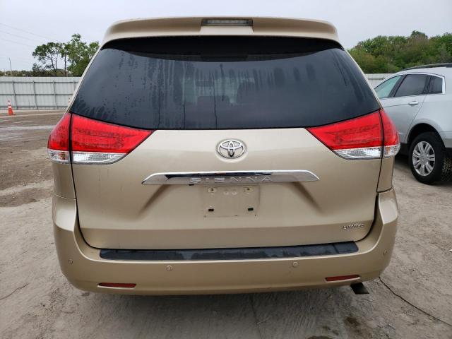 5TDYK3DC9BS167153 - 2011 TOYOTA SIENNA XLE CREAM photo 6