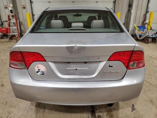 2HGFA16568H339757 - 2008 HONDA CIVIC LX SILVER photo 6