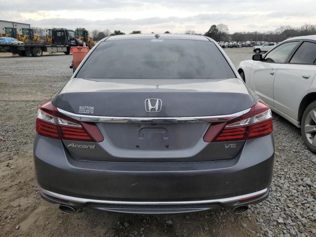 1HGCR3F85HA026067 - 2017 HONDA ACCORD EXL GRAY photo 6