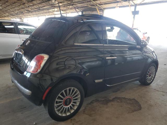 3C3CFFCR2CT348032 - 2012 FIAT 500 LOUNGE BLACK photo 3