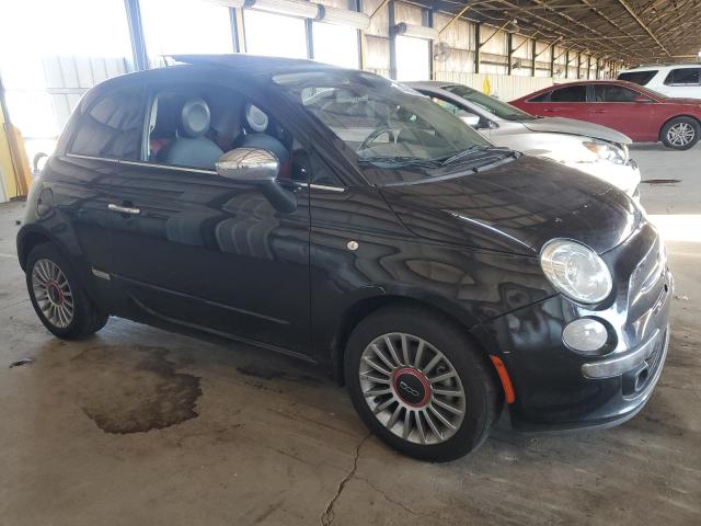 3C3CFFCR2CT348032 - 2012 FIAT 500 LOUNGE BLACK photo 4