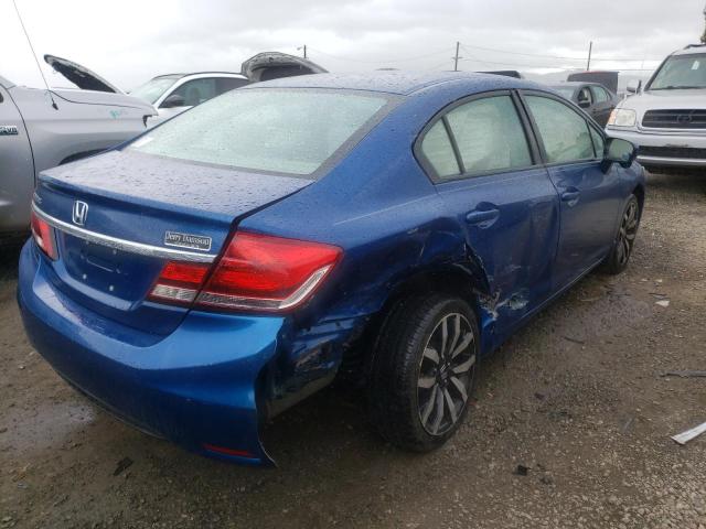 19XFB2F98FE085370 - 2015 HONDA CIVIC EXL BLUE photo 3