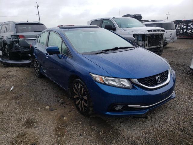 19XFB2F98FE085370 - 2015 HONDA CIVIC EXL ლურჯი ფოტო 4