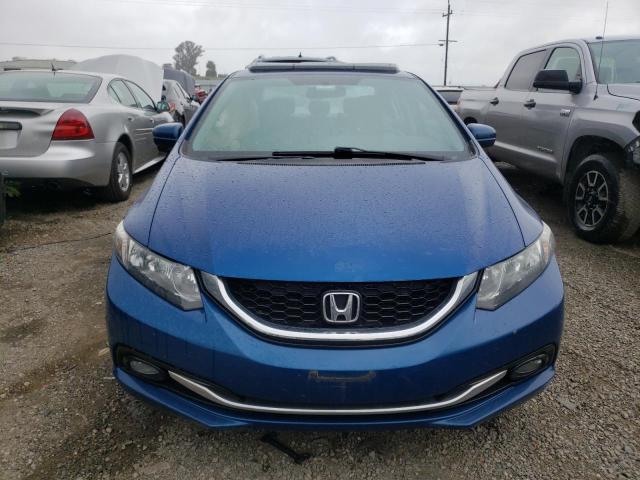 19XFB2F98FE085370 - 2015 HONDA CIVIC EXL ლურჯი ფოტო 5