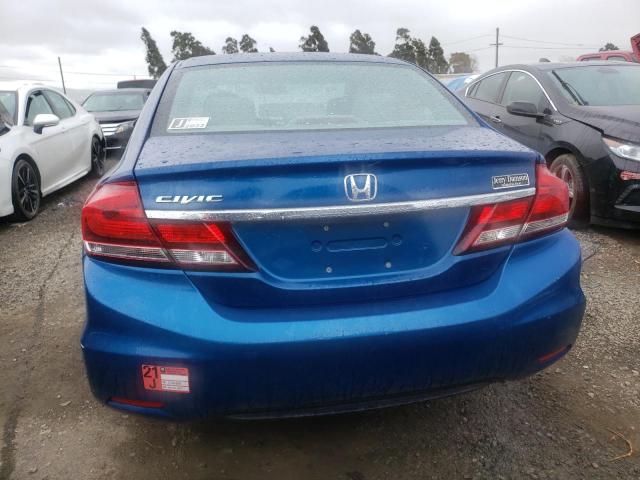 19XFB2F98FE085370 - 2015 HONDA CIVIC EXL BLUE photo 6