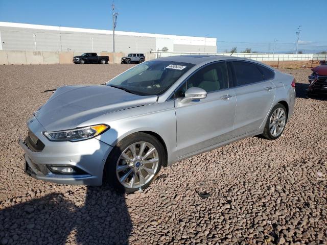 3FA6P0K91HR258093 - 2017 FORD FUSION TITANIUM SILVER photo 1