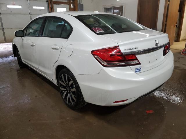19XFB2F96FE071189 - 2015 HONDA CIVIC EXL WHITE photo 2