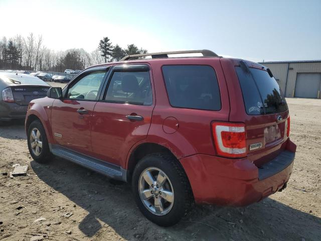 1FMCU93158KC46130 - 2008 FORD ESCAPE XLT RED photo 2
