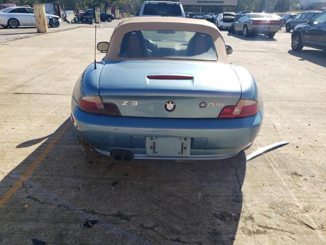 WBACN334X1LM03558 - 2001 BMW Z3 2.5 BLUE photo 6