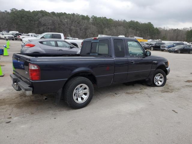 1FTYR44U22TA03318 - 2002 FORD RANGER SUPER CAB BLUE photo 3