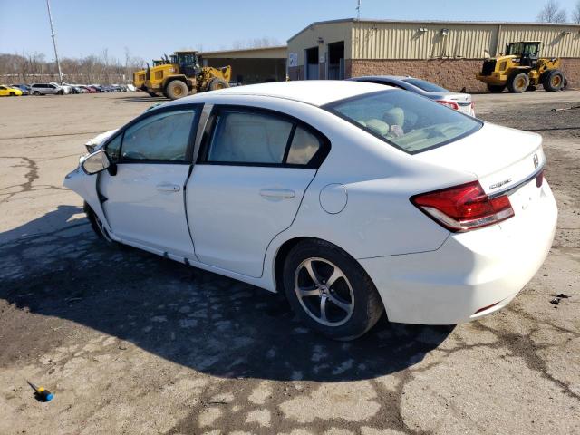 19XFB2F77FE227786 - 2015 HONDA CIVIC SE WHITE photo 2