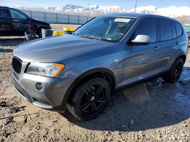 5UXWX9C53E0D31648 - 2014 BMW X3 XDRIVE28I GRAY photo 1