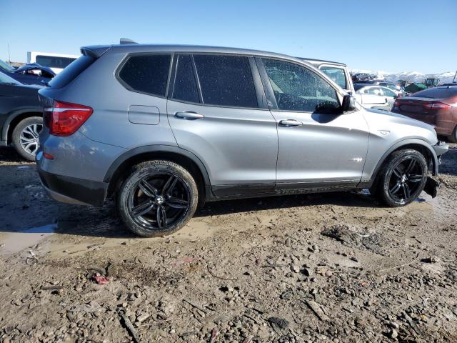 5UXWX9C53E0D31648 - 2014 BMW X3 XDRIVE28I GRAY photo 3