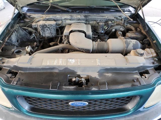 1FTDX17W4VKB56793 - 1997 FORD F150 TEAL photo 11