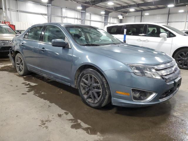 3FAHP0JA2CR122052 - 2012 FORD FUSION SEL BLUE photo 4