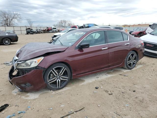 1HGCR2F50HA030916 - 2017 HONDA ACCORD SPORT BURGUNDY photo 1