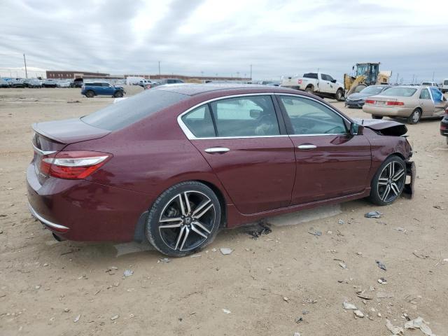 1HGCR2F50HA030916 - 2017 HONDA ACCORD SPORT BURGUNDY photo 3