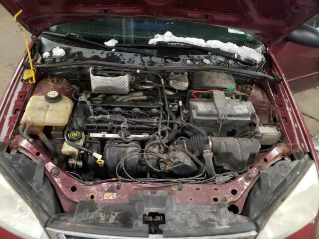 1FAHP31N37W259962 - 2007 FORD FOCUS ZX3 BURGUNDY photo 11