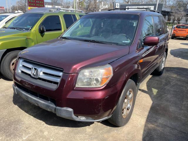 2HKYF18697H532313 - 2007 HONDA PILOT EXL MAROON photo 2