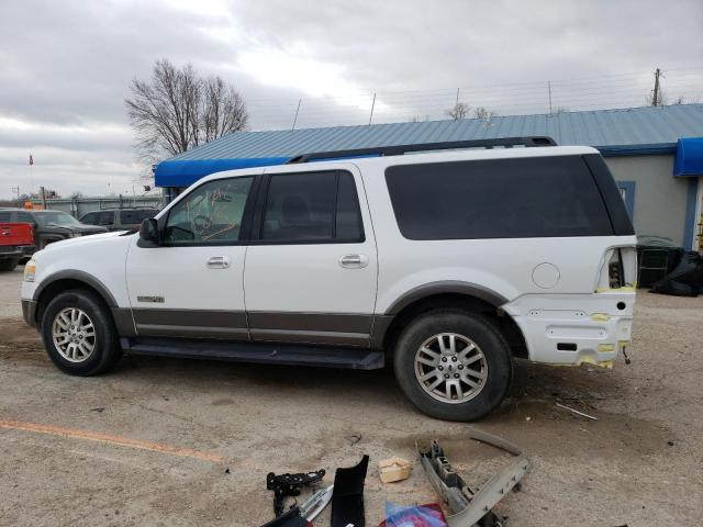 1FMFK15567LA56320 - 2007 FORD EXPEDITION EL XLT WHITE photo 2