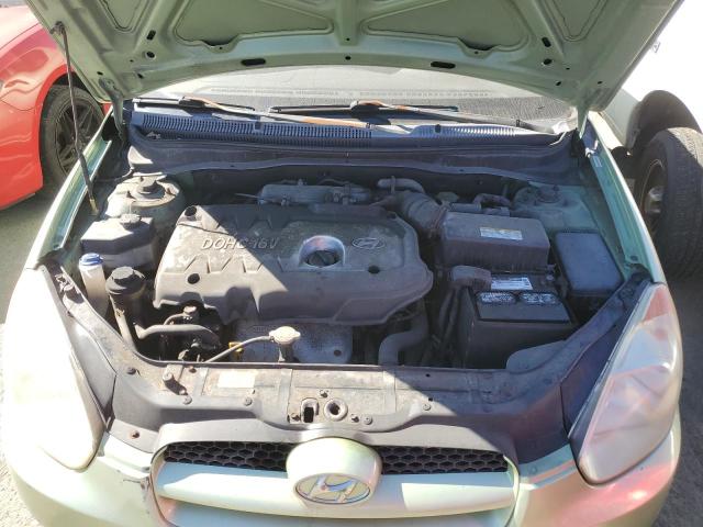 KMHCM36C37U015420 - 2007 HYUNDAI ACCENT GS GREEN photo 11