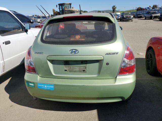 KMHCM36C37U015420 - 2007 HYUNDAI ACCENT GS GREEN photo 6