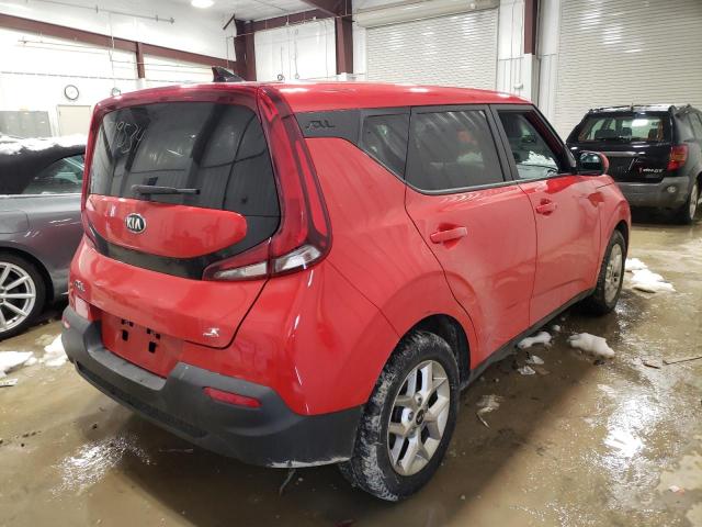 KNDJ23AU0L7713462 - 2020 KIA SOUL LX RED photo 3