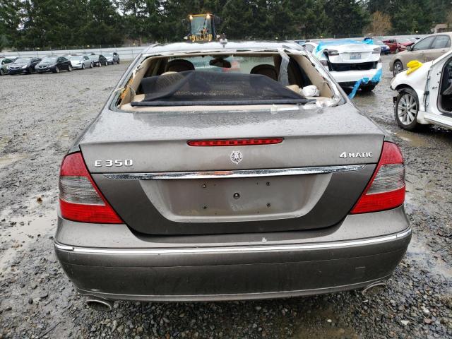 WDBUF87X68B301565 - 2008 MERCEDES-BENZ E 350 4MATIC GRAY photo 6