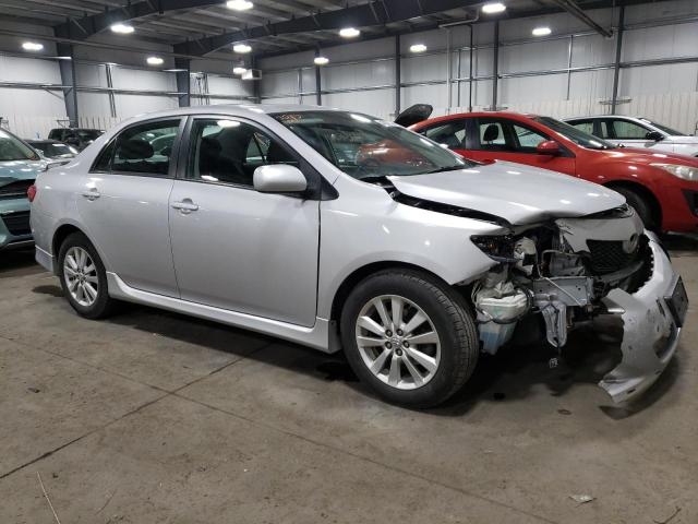 2T1BU4EE5AC482206 - 2010 TOYOTA COROLLA BASE SILVER photo 4